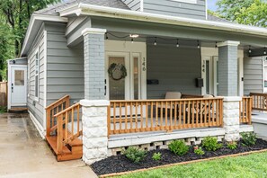 Well-lit front and side entrances with smart locks.
