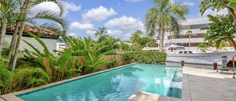 Take a dip in the saltwater pool!
