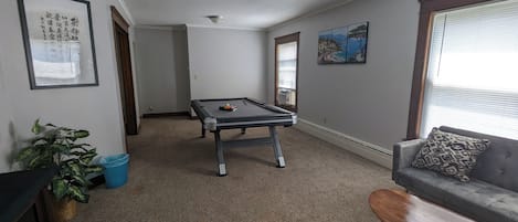 Living Area with Pool Table (1st Floor)