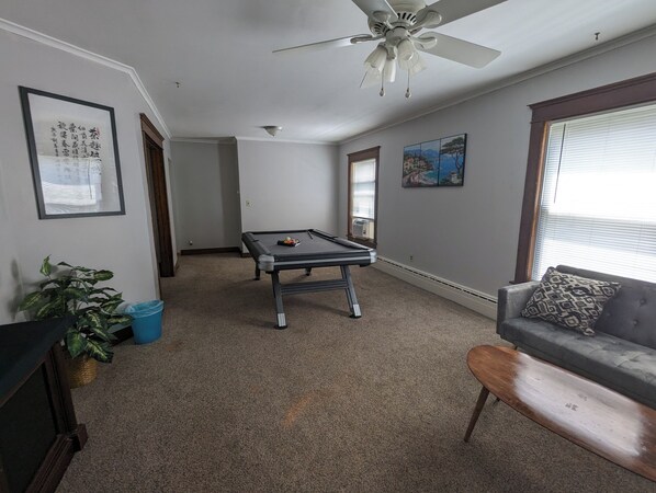 Living Area with Pool Table (1st Floor)