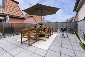 Gemeinsame Dachterrasse 