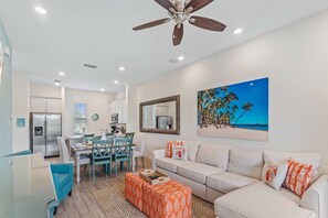 Feel at home with the relaxing space in the home with sofa perfect for gatherings and a smart TV for entertainment