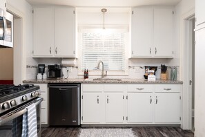 Spacious and bright fully equipped kitchen!