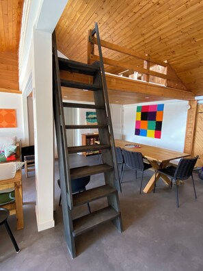 Main living area- ladder to lift