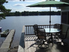 View of deck and dock