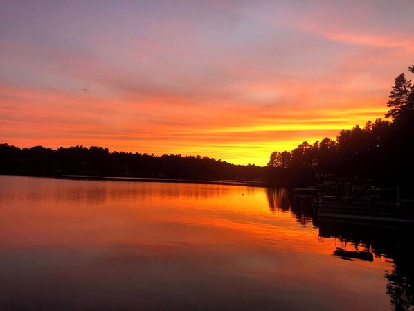 Picturesque sunsets from your dock!
