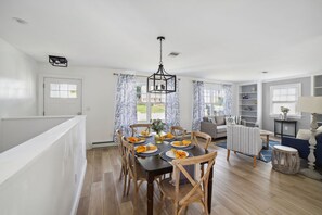 6-seater dining table beside second living room