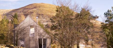 Woodshed set in the Pentland Hills Regional Park near Edinburgh