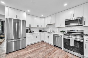 Indoors, Kitchen, Microwave, Oven, Refrigerator
