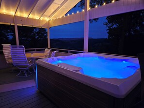 Evenings in the hot tub