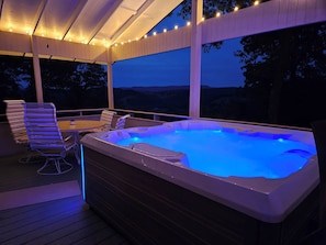 Evenings in the hot tub