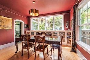 For dinner or boardgames, the dining table is a wonderful place to gather