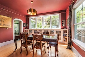 For dinner or boardgames, the dining table is a wonderful place to gather