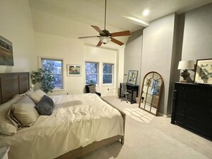 Master King Bedroom with Vaulted Ceilings