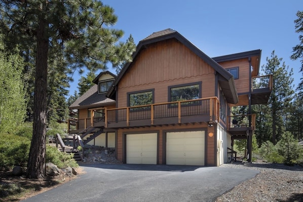 One car garage and entrance