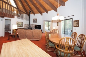 Living Room with dining area