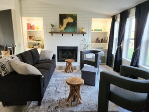 Living Room with record player