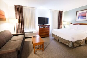 Unit with 1 King bed. Exact unit will be assigned upon arrival. Views, colors, and decor may vary.