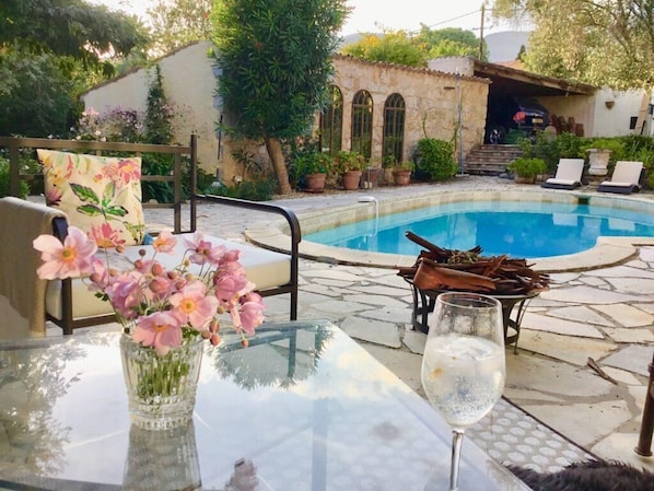 Garden and swimming pool
