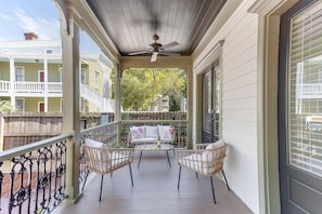 Tranquil outdoor space to relax and take in the Charleston views.