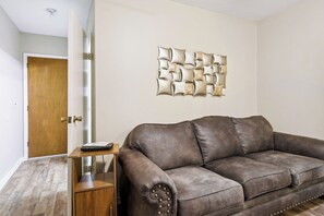 Living Room | Flat-Screen TV w/ Cable | Wall A/C Unit