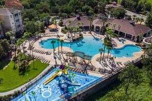 Aerial view of the Windsor Hills water park - included in price