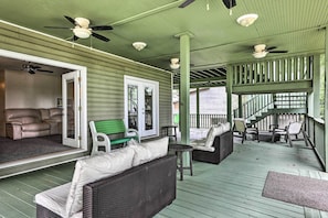 Covered Porch | Lake Views