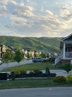 View of the ski hill from yard