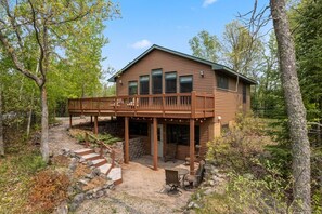 View of small cabin 