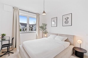 Elegant bedroom details for a restful night's sleep.