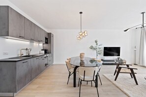 Cozy up in our comfortable living space with stylish  finishes and a homey feel.