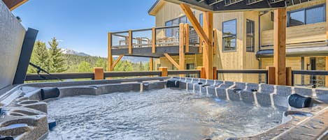 After a long fun-filled day kick back in your own private hot tub!
