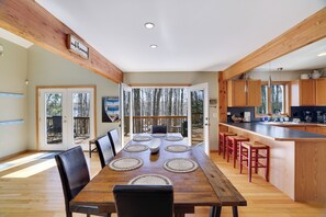 Great natural light all day long with double French doors