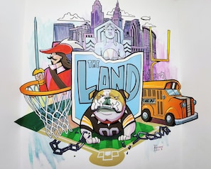 Northern Ohio Sports Teams mural