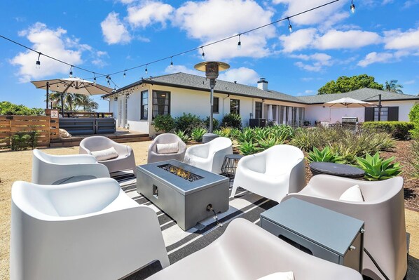 Gather around the fire pit!