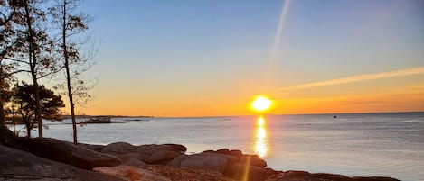 Utsikt mot havet/stranden