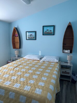 Queen bed with usb port bedside tables