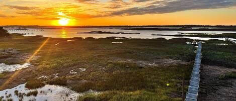 Sunset over the marsh