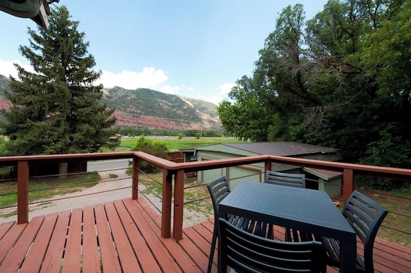 Deck off the Main Living Space with awesome views of the Hermosa Cliffs