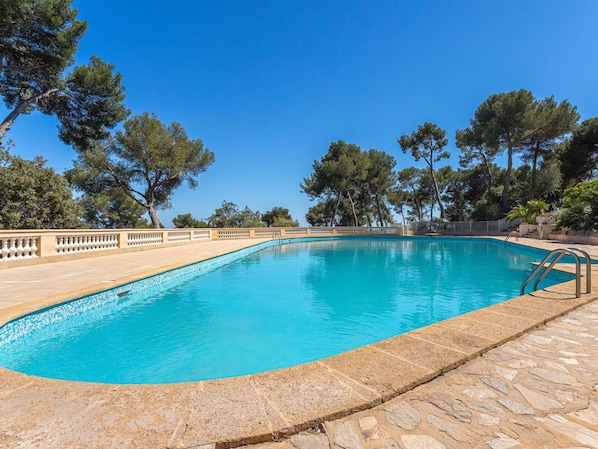 Bleu, L'Eau, Piscine, Ombre, Tropiques, Ville Resort