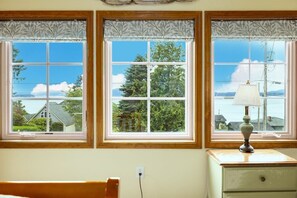 Take in big views of Guemes, Fidalgo, and Orcas islands from the master suite