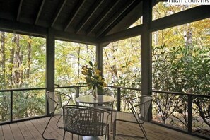 Enjoy your meals outside (and bug free!) on our 12X12 screened porch.