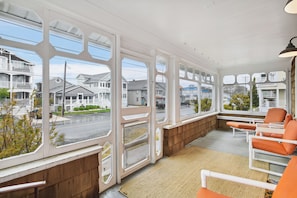 Breezy screened front porch