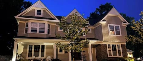 Large front porch for relaxing with a morning coffee or evening nightcap.