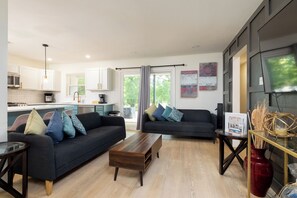 Living Room - open concept with seating for family & friends.