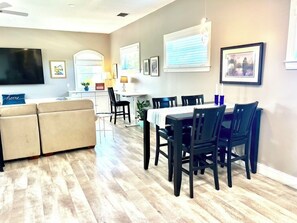 Dining area looking towards the living room