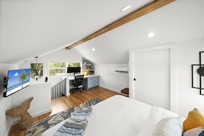 Guest House -- Loft Sleeping Area (1x King Bed)