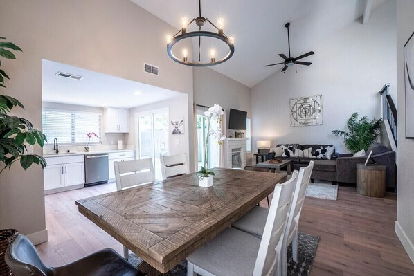 Open concept living space.