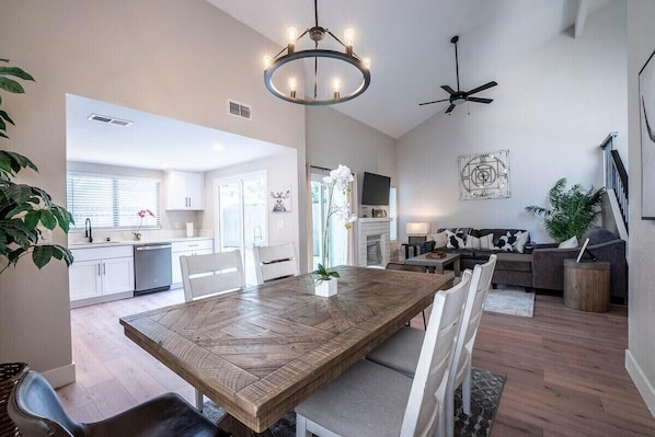 Open concept living space.