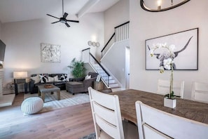 Open concept living spaces.